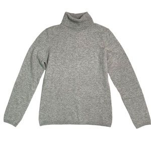 Charter Club 2-Ply 100% Cashmere Turtleneck Sweater Pink Gray Size S NWT